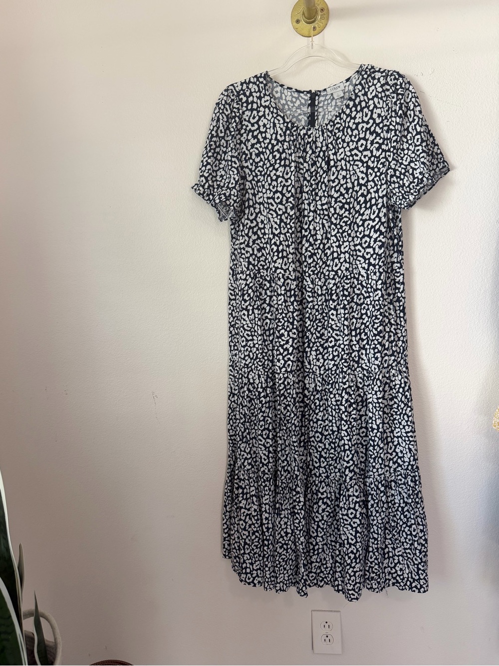J Crew anima print maxi dress